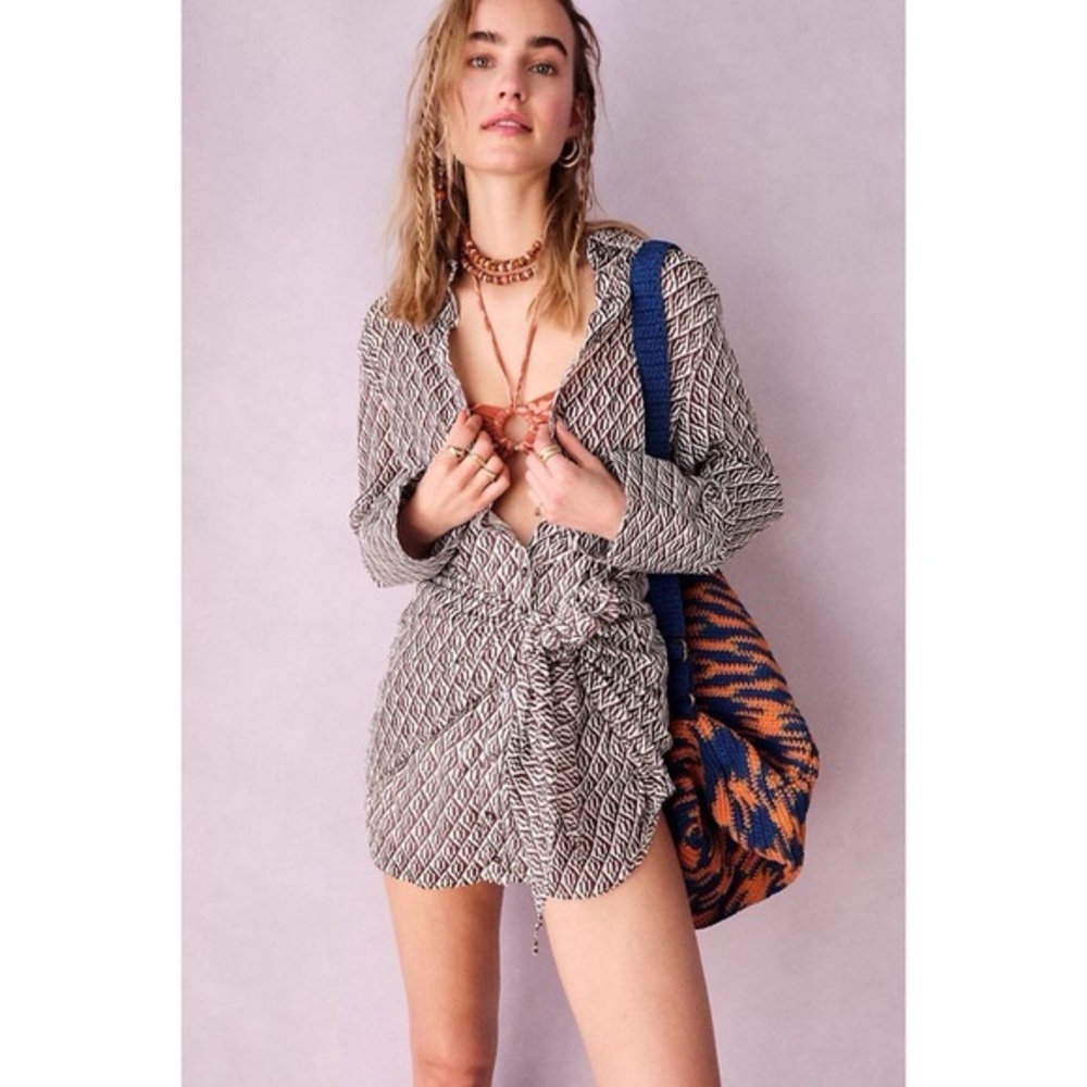 Rillo brown shirt dress
